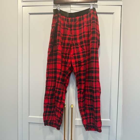 Victoria's Secret Other - Victoria's Secret Red Gold Plaid pajama Pants XXL Christmas festive‎ holiday